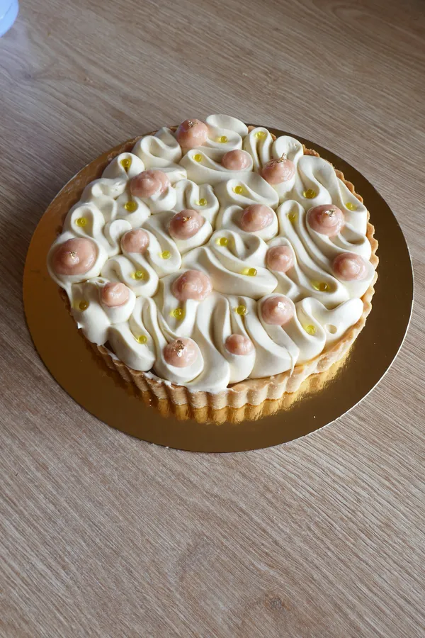 img of Tarte pêche huile d'olive 🍑