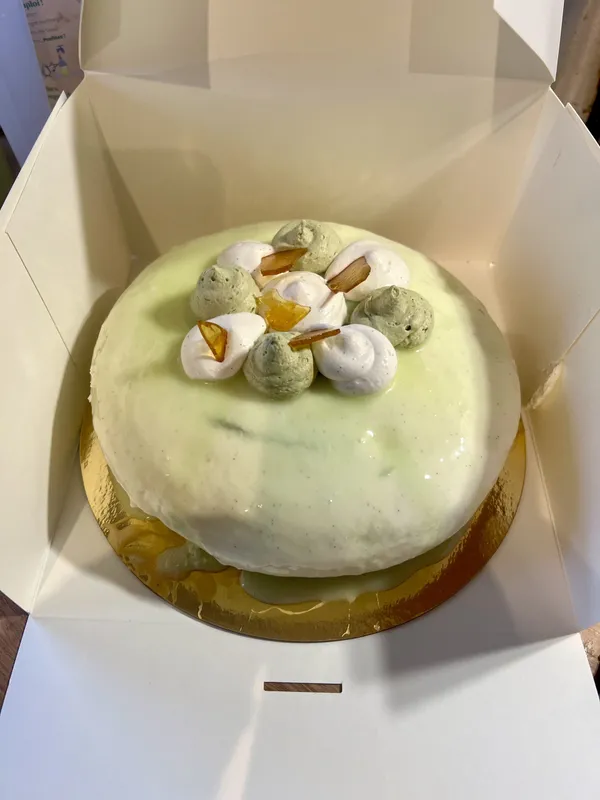 img of Entremet pomme poire vanille caramel 🍐